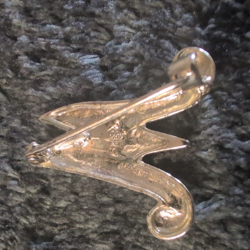 VTG Sterling Initial Script M - Picture 2 of 3